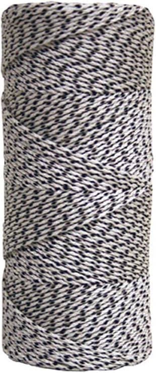 Kraft Tool BC352 Premium Professional Bonded Braided Masons Line with 500-Feet Tube, White/Black, One Size
