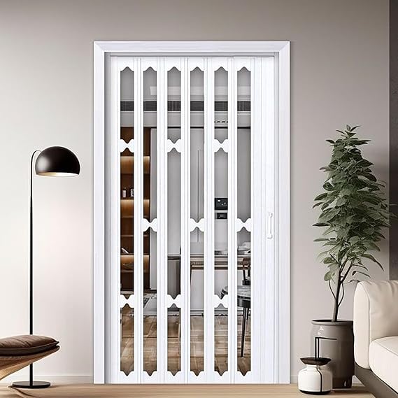 Folding Doors Sliding Door Interior Folding Doors as Room Divider Portable Interior Sliding Door Modern Style Space-Saving Door Sliding Door Folding Wall Foldable Divider in Special Size