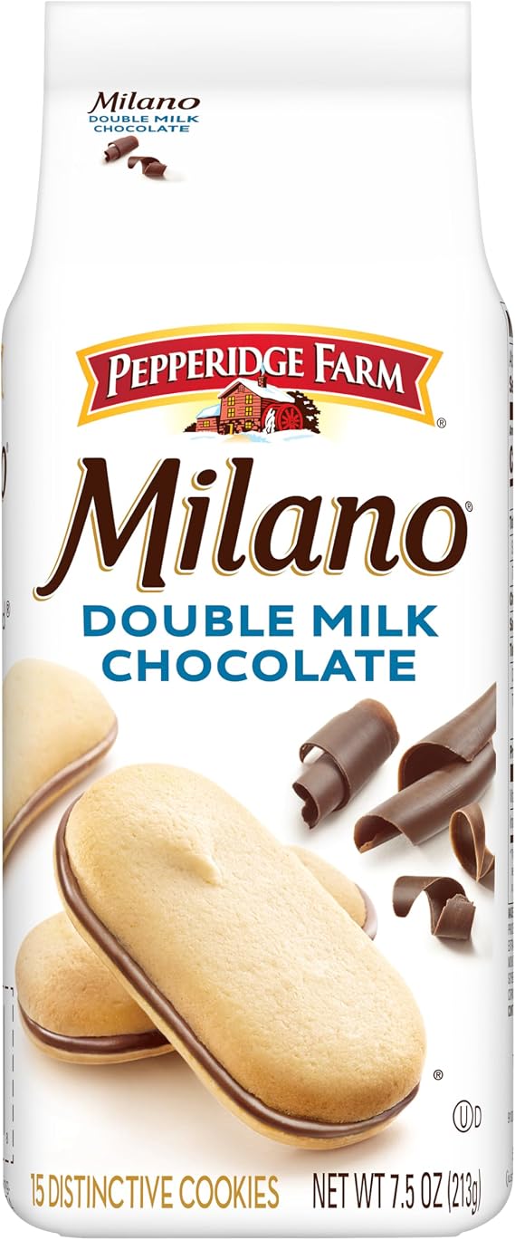 Pepperidge Farm Milano Double Milk Chocolate Cookies - 7.5oz 213g