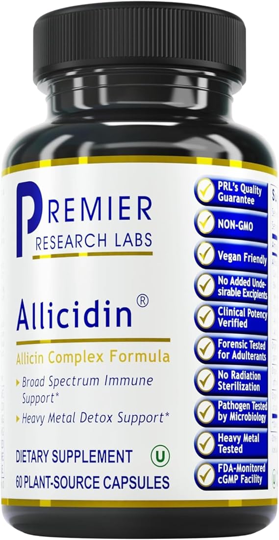 Premier Research Labs Allicidin - Garlic Pills - 60 Vegetarian Capsules