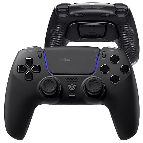 HEXGAMING ULTIMATE PRO Controller Compatible with ps5, Chaos Black