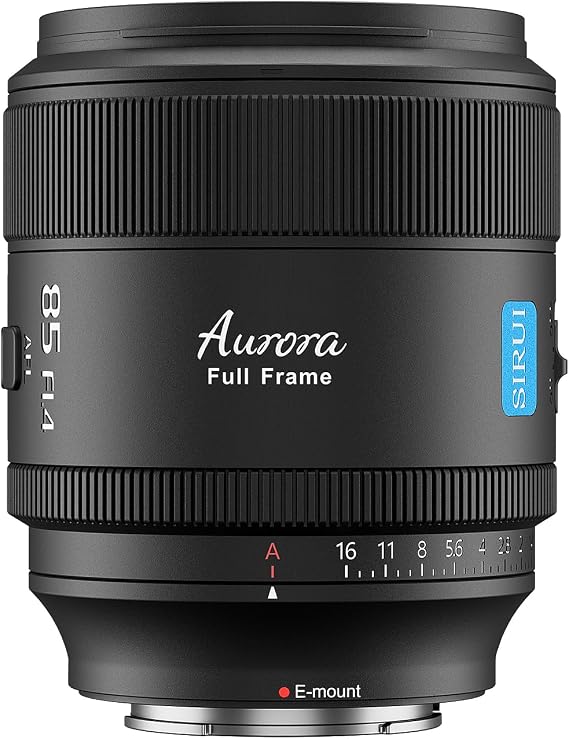 SIRUI Aurora 85mm F1.4 Full Frame AF Lens for E Mount Cameras | Telephoto Prime Portrait Lens, F1.4 Large Aperture & Soft Bokeh,Compatible with Sony FX3, FX6, A7/A7R/A7S Series, A9, ZV-E1