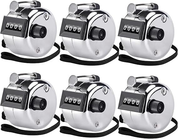 KTRIO Handheld Tally Counter, 4-Digit Mechanical Clicker