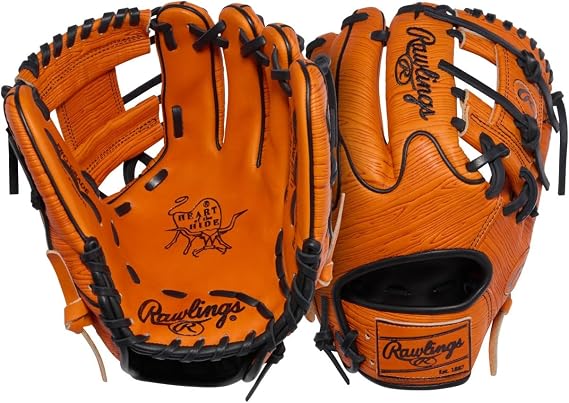 Rawlings Heart of The Hide Wingtip Basketball Theme 11.5 Inch Baseball Glove Right Hand Throw