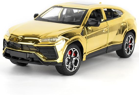 TGRCM-CZ 1:24 Scale Lamborghini Urus Die-Cast SUV Model Car with Pull-Back Function and Light & Sound Effects, an Ideal Choice for Collectors and Gift-Giving Gold