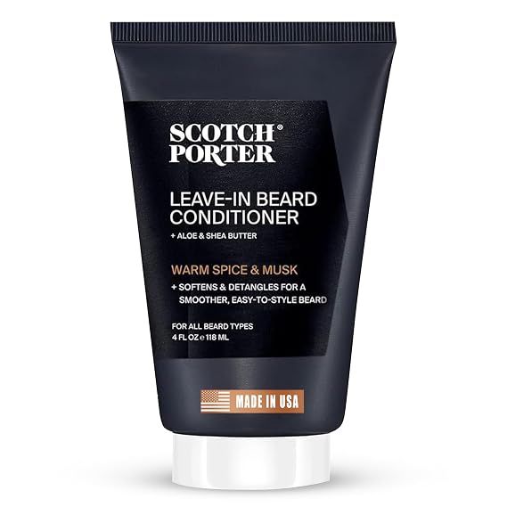 Scotch Porter Restorative Leave-In Beard Conditioner, Warm Spice & Musk