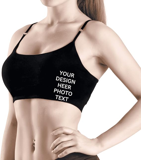Custom Sleep Bra, Personalized Tank Top, Sports Bras for Women, Customized for Girfriend, Funny Valentines Gift