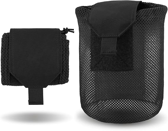 PETAC GEAR Dump Pouch,Molle Drawstring Mag Pouches,Roll Up Foldable Tactical Recovery Tool Pack,EDC Drop Net Storage Bag ...