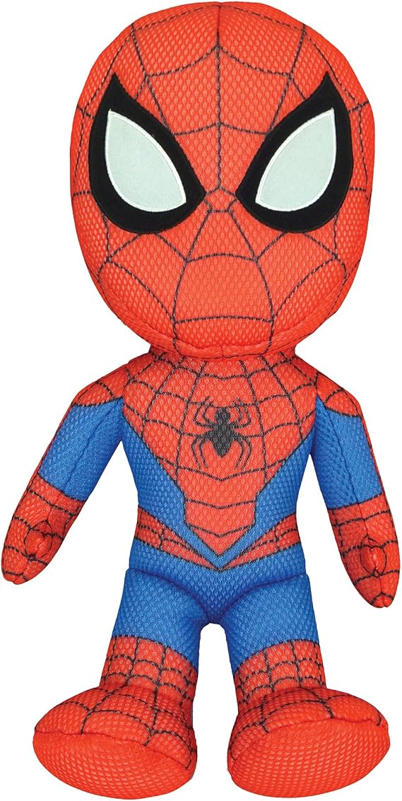 WAHU Aqua Pals Marvel Spider-Man Plush Water Toy for Kids Ages 2+ with AquaDryTM Technology, Washable Plush Doll Toy for Pool and Bathtub, Medium, Red/Blue