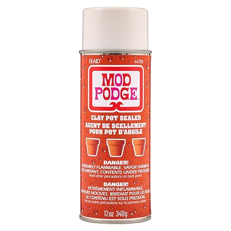 Mod Podge Clay Pot Sealer Spray, 12 fl oz, Perfect for Indoor and Outdoor Craft Projects