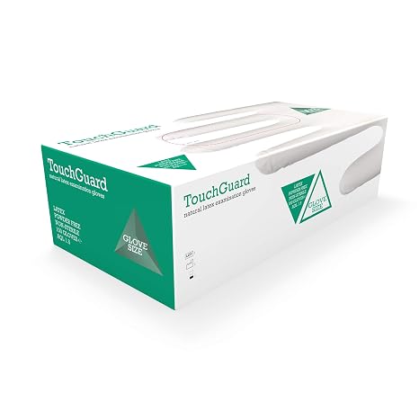 Disposable Gloves Natural Latex - Powder Free - Multi-Purpose - Food Grade Gloves - Extra Strong Gloves - Box of 100 - Size M