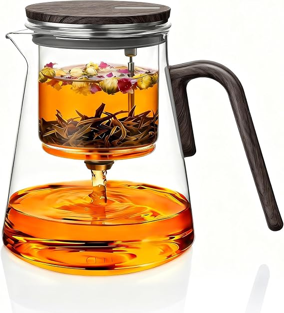 ZENS Echanted Teapot with Infuser for Loose Tea, 27oz Magnetic Teapot