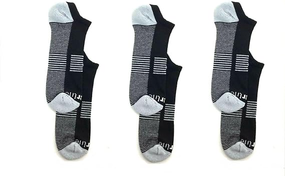 Men's No Show compression 3-pack Socks