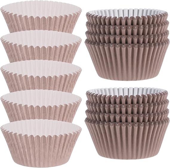 100Pcs Paper Cupcake Liners Baking Cups High Temperature Resistant Muffin Wrappers for Wedding Birthday Shower Parties