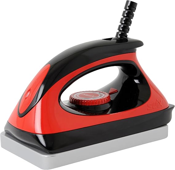 Swix Universal Waxing Iron, 110V Adjustable Temperature, Red, Large Base Plate | ski-and-snowboard-wax