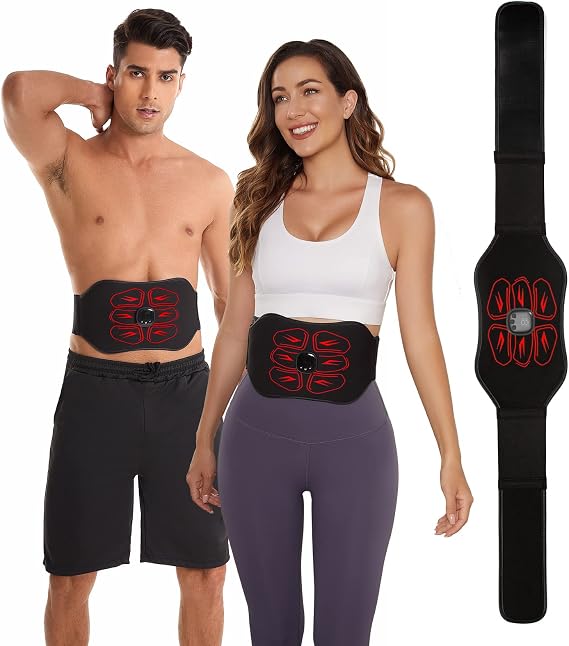 ABS Stimulator Muscle Toner - FDA Cleared (Black Red)