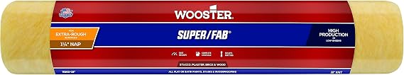 Wooster Brush R243-18 Super/Fab Roller Cover, 1-1/4-Inch Nap, 18-Inch , Yellow