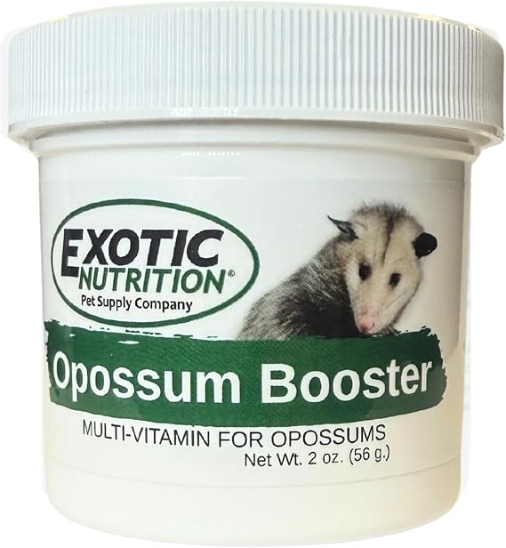 Opossum Booster (2 oz.) - Complete Multivitamin - Powdered Vitamin & Mineral Supplement for Pet Opossums