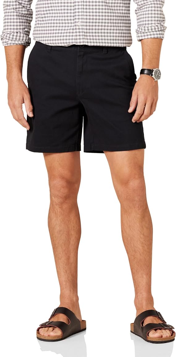 Amazon Essentials Men's Classic-Fit 7" Inseam Comfort Stretch Chino Shorts