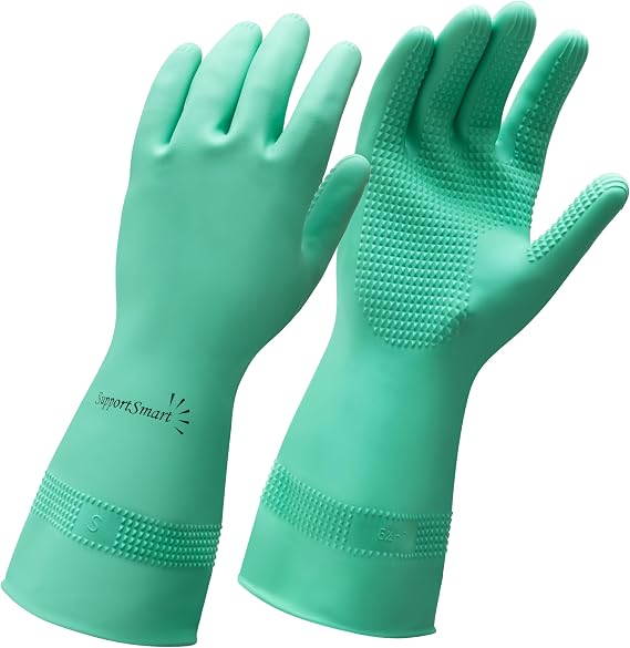 Donning Gloves for Compression Socks - Easy Donning & Doffing for Compression Stockings - Green, 1 Pair