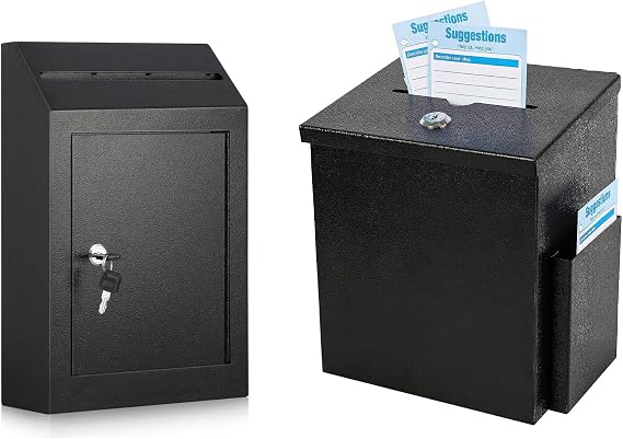 xydled Wall Mounted Drop Box Suggestion Box Mailbox