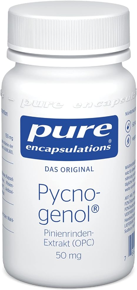 Pure Encapsulations - Pycnogenol 50mg - Highly Concentrated Pine Bark Extract with OPC - 60 Capsules