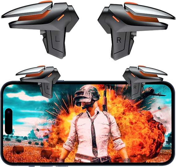 Sunmike サンマイク 携帯電話トリガー PUBG Mobile用 新バージョン ゲームトリガー PUBGモバイル/コールオブデューティ/ナイフアウト/サバイバルルール/機密シュート&照準電話トリガーiPhone&Android対応