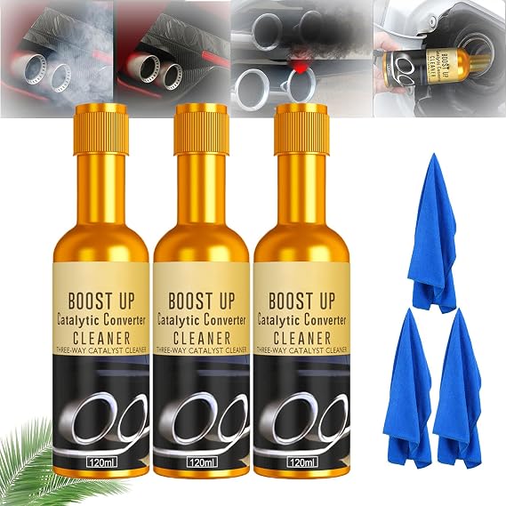 RJDJ Catalytic Converter Cleaner, Catalytic Convertor Cleaner, Instant Car Exhaust Handy Cleaner, Catalytic System Cleaner, Catalytic Convertor Cleaner for Gas Engines (3pcs)