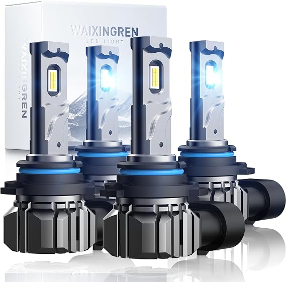 Replacement LED Bulbs, 6000-6500K Cool White, 60W 26000LM Fog Lights, No Adapter Required, Plug and Play Easy Installation (B-9005+9006)