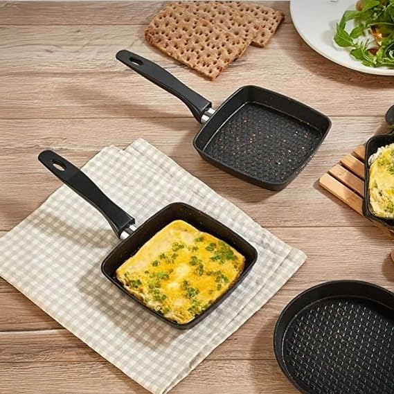 Deconox Fireproof Nonstick Granite Coating Cast Mini Pan (SQUARE)