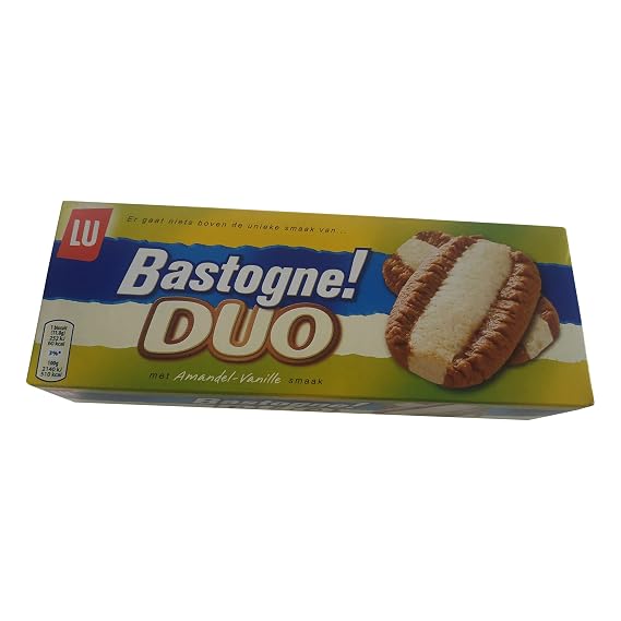 LU Cookies | LU Biscuits | Crunchy Biscuit with Candy Powder - Almond & Vanilla Flavor | LU Bastogne | 9.17 Ounce Total Weight