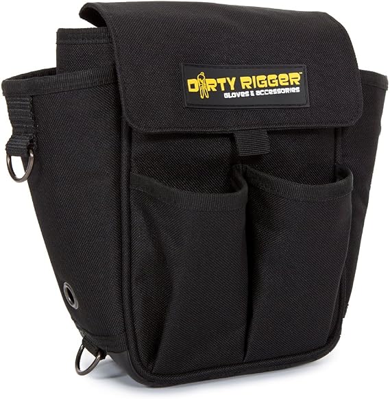 Dirty Rigger Tech Pouch V2 Tool Bag with Rugged Extra Strong Nylon Pockets - Black