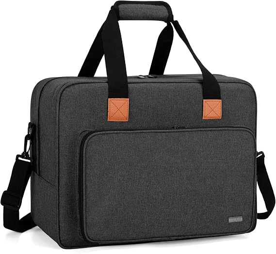 LUXJA Portable Tote Sewing Machine Bag, Black