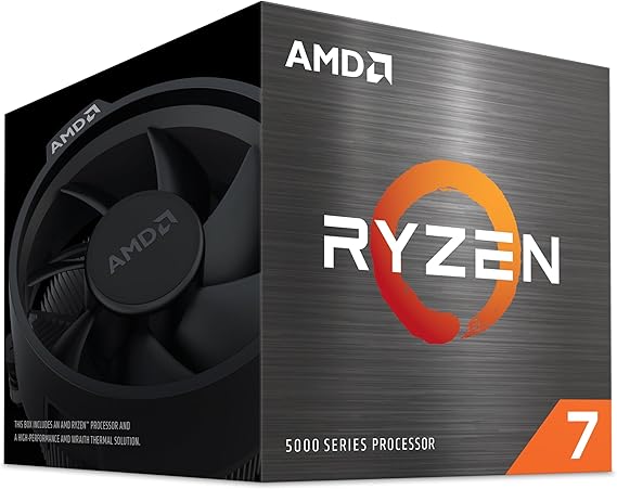 AMD Ryzen 7 5700 with Wraith Spire Cooler AM4 3.7GHz 8 Core / 16 Thread 20MB 65W 100-10000743BOX