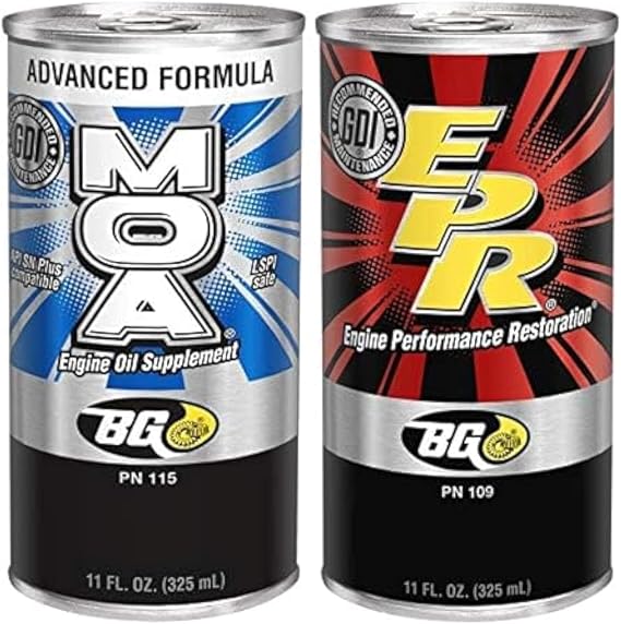 Bg Products MOA & EPR Motor Oil Additive Lubrication Supplement Engine Restore
