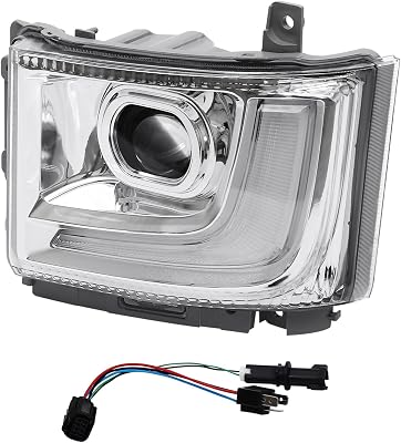 Halogen Headlamp Assembly, for 2023-2024 ISUZU NPR-HD NRR NQR 5.2L6.0L Halogen Car Front Headlight Direct Replacement Head Light Driver Side L