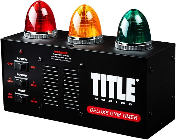Title Deluxe Gym Timer - Gym Clock, Interval Timer, Workout Timer, Boxing Timer, Gym Clock Timer, Interval Timer for Workout, Gym Timer, Boxing Equipment