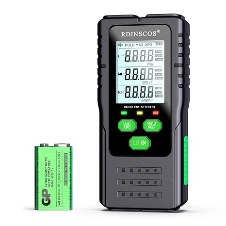 EMF Detector Meter, Detect All 3 Types of Electromagnetic Radiation