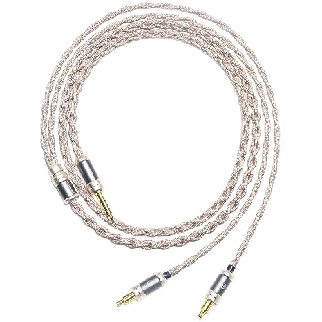 6N Single Crystal Copper Headphone Cable for Audio-Technica ATH-AWAS AWKT MSR7B ESW990H ESW950 AP2000Ti AWKG L5000 SR9 ADX5000 WP900 A2DC 4.4mm Balanced Audio Upgrade Cable (4Pin XLR Plug)