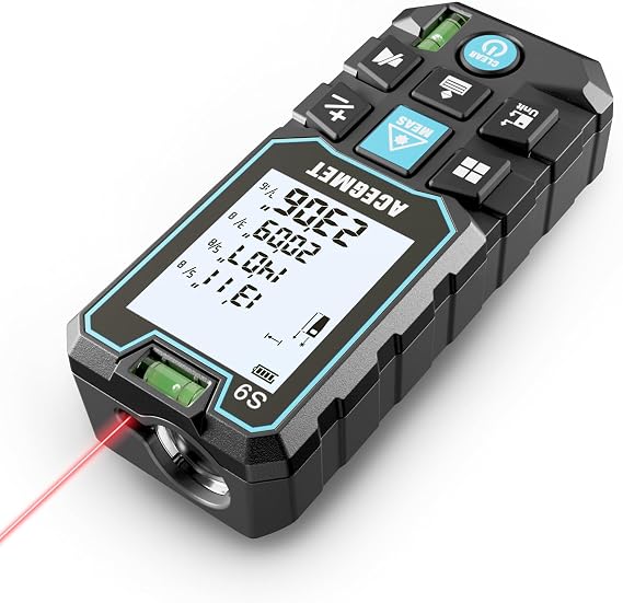 ACEGMET S9 229ft/70m Laser Measuring Tool, LCD Backlit Display