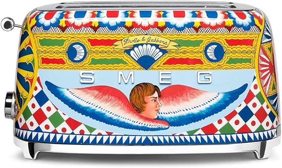Dolce and Gabbana x Smeg TSF02DGUS 4 Slice Toaster,#34;Sicily Is My Love," Collection