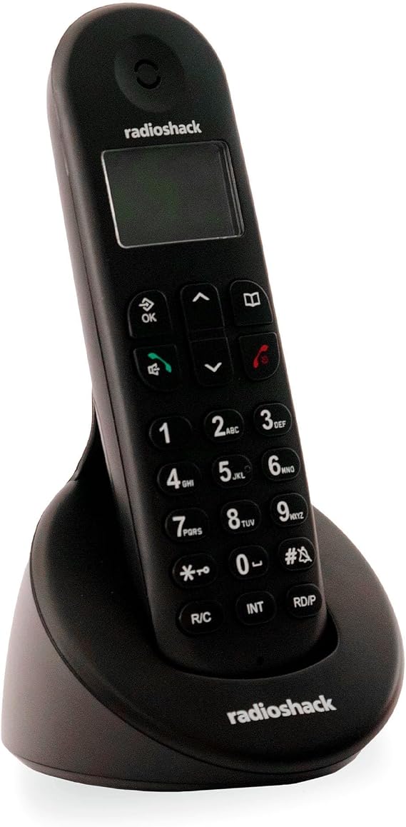 RadioShack Cordless Landline Phone with Caller ID and Phone Book Memory for Home or Office, Multiple Ring Tones for Customizable Notifications