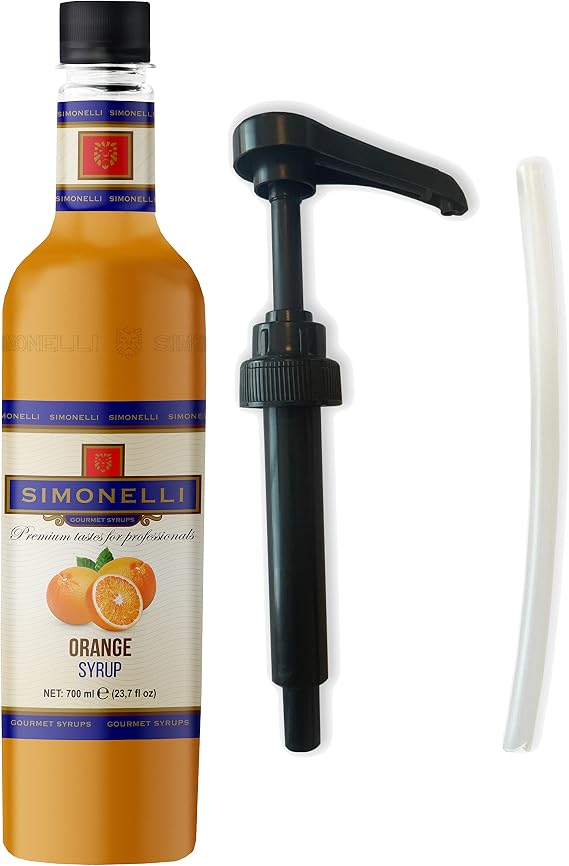 SIMONELLI Kahve Şurubu Portakal Aromalı 70 cl + POMPA