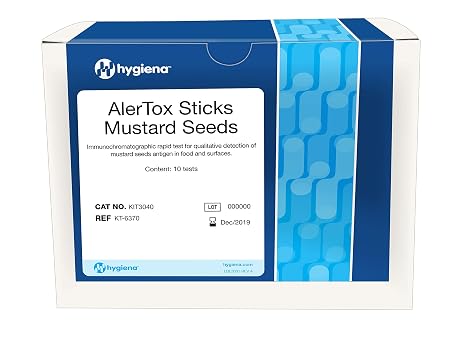 Hygiena AlerTox Sticks Mustard Seed Lateral Flow Test (10 Tests)