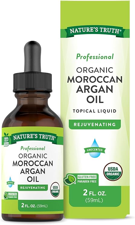 Nature's Truth Argan Oil Moroccan Drops | Hair, Skin and Nails Serum