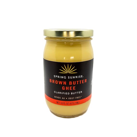 Spring Sunrise Classic Brown Butter Ghee, Clarified Butter, Kosher, 16 oz