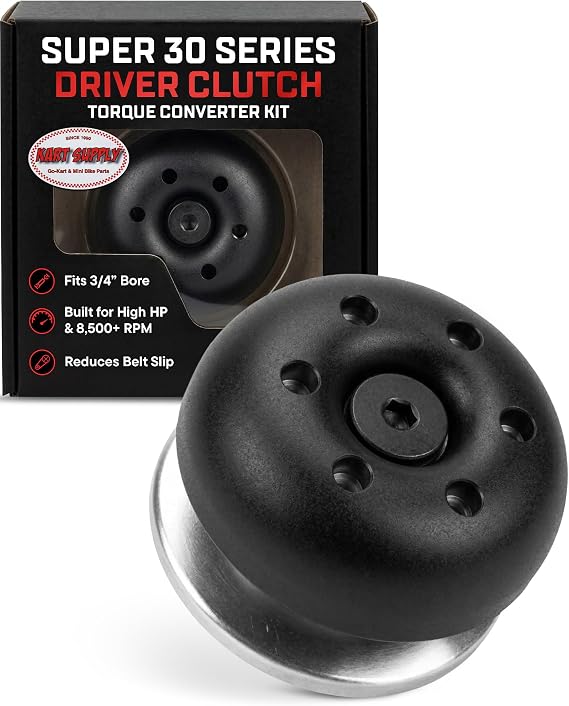 Kart Supply Super 30 Series Torque Converter Clutch, 3/4" Bore CVT Clutch for 212cc Engine, Compatible with Mini Bike & Go Kart Torque Converter Kit Systems