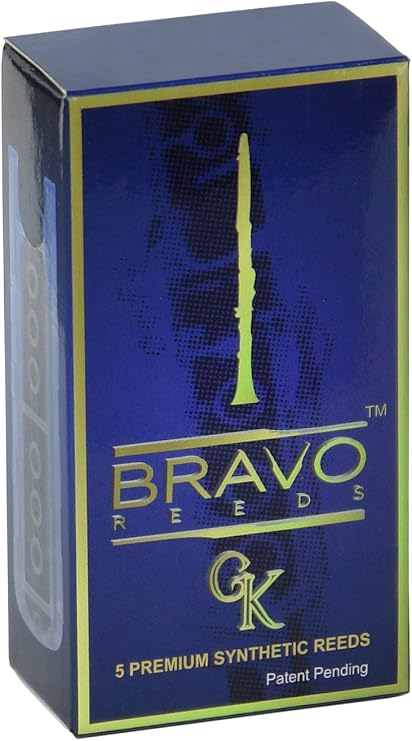 Bravo Synthetic Reeds for Bb Clarinet - Strength 3.0 (Box of 5), Model BR-C30