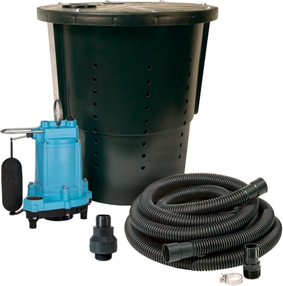 Little Giant CS-SS, 115V, 1/3 HP Automatic Crawl Space Sump/Basin Kit