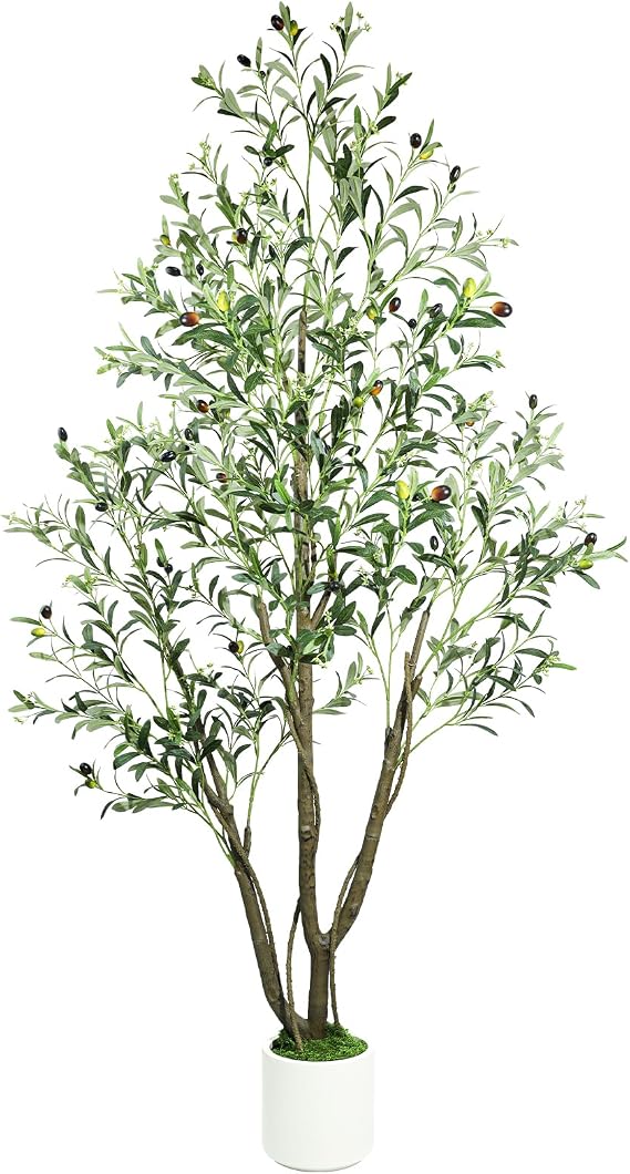 Caxchiling Artificial Olive Tree 6FT, Indoor Outdoor Faux Tree